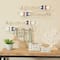 Light Brown Wood 12 Hangers Paddle Wall Hook with Stripe Patterns Set of 2 30", 29"
